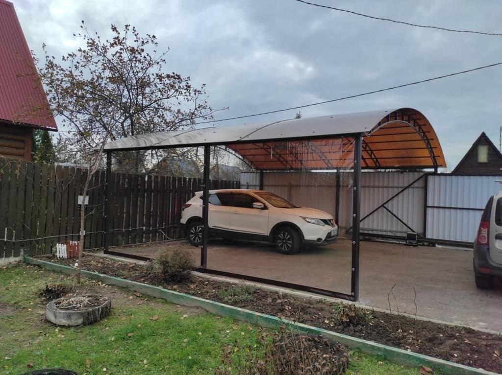 Прозрачные шторы ПВХ для навеса под автомобиль в Брянске